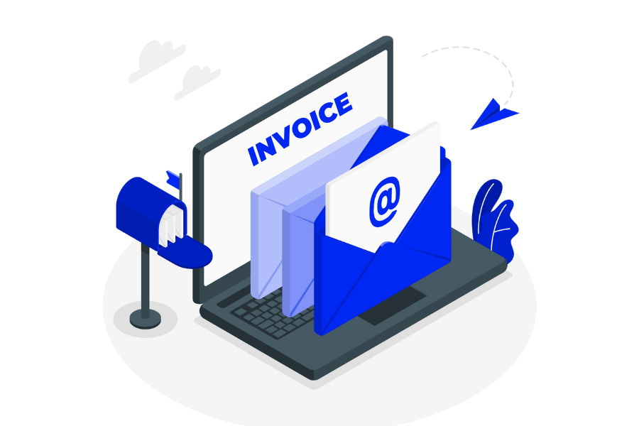 Email invoice