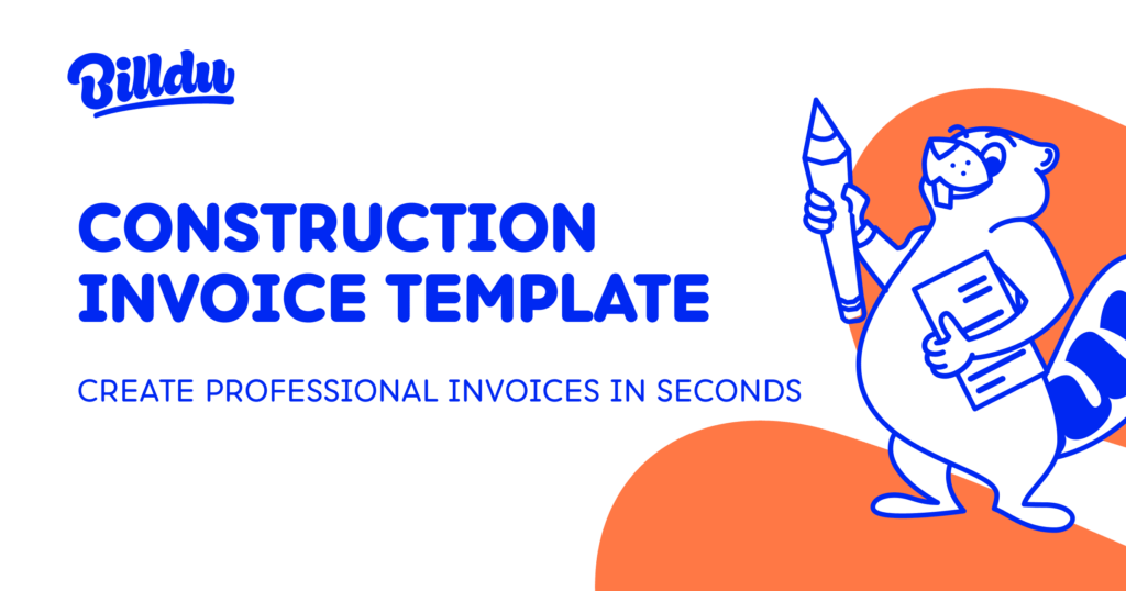 Free Professional Construction Invoice Templates Billdu