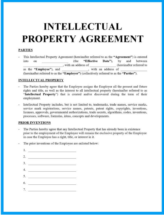 Contracts and Agreements financial document