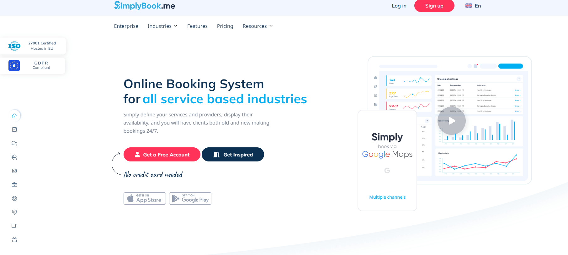 Simplybook booking software