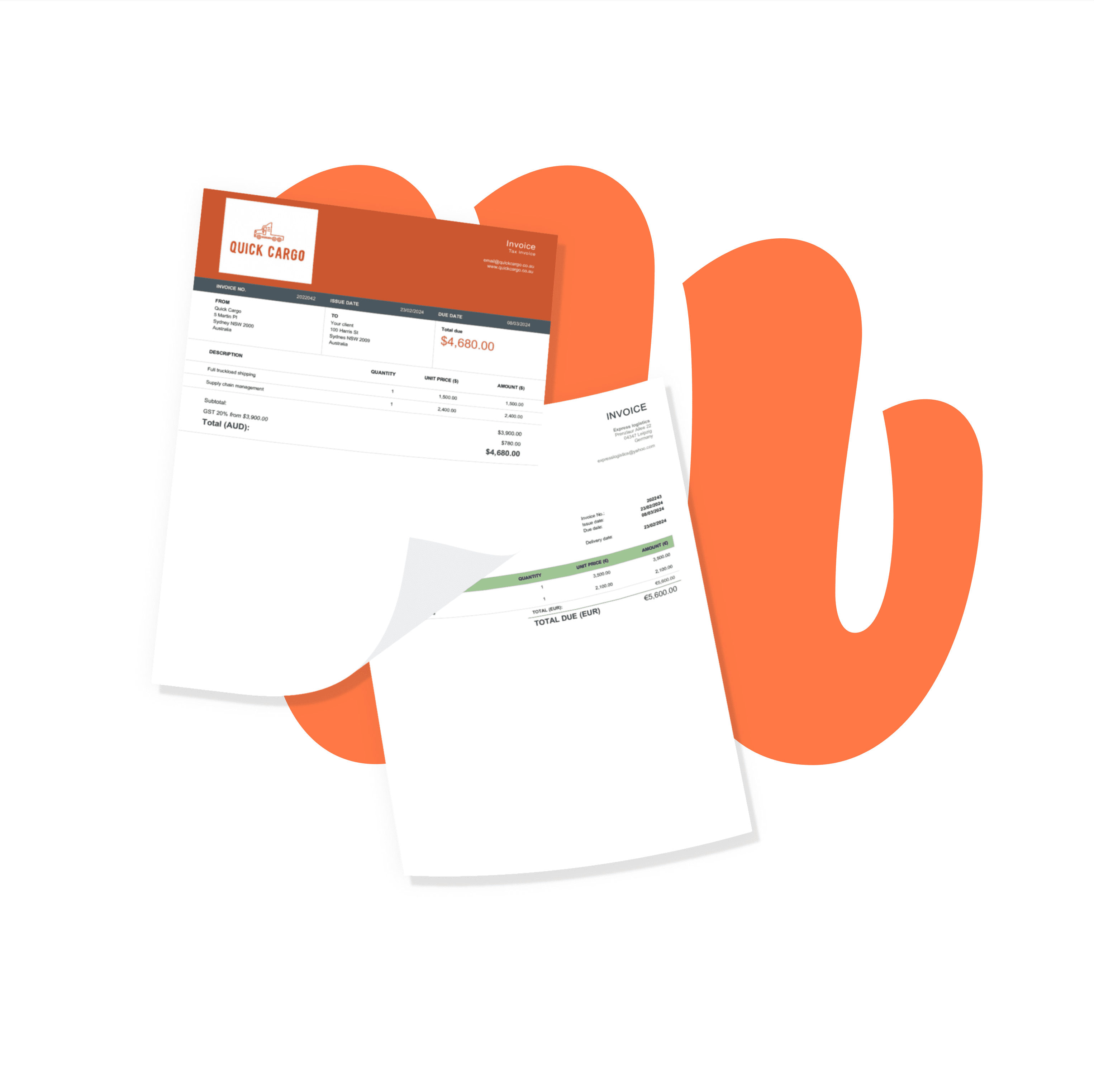 free freight invoice templates