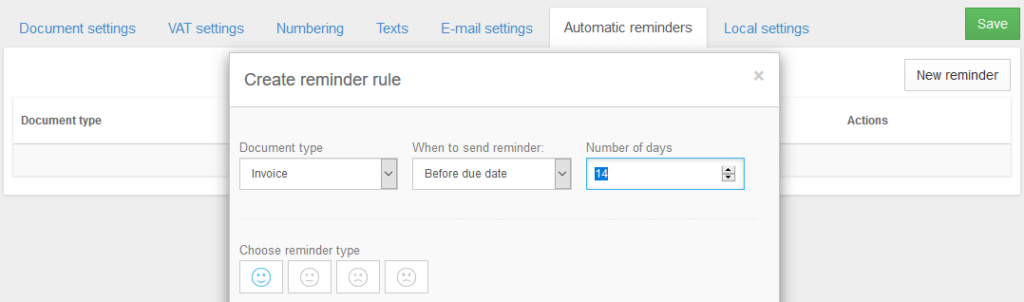 Billdu Invoicing Automatic reminders for invoices estimates and POs