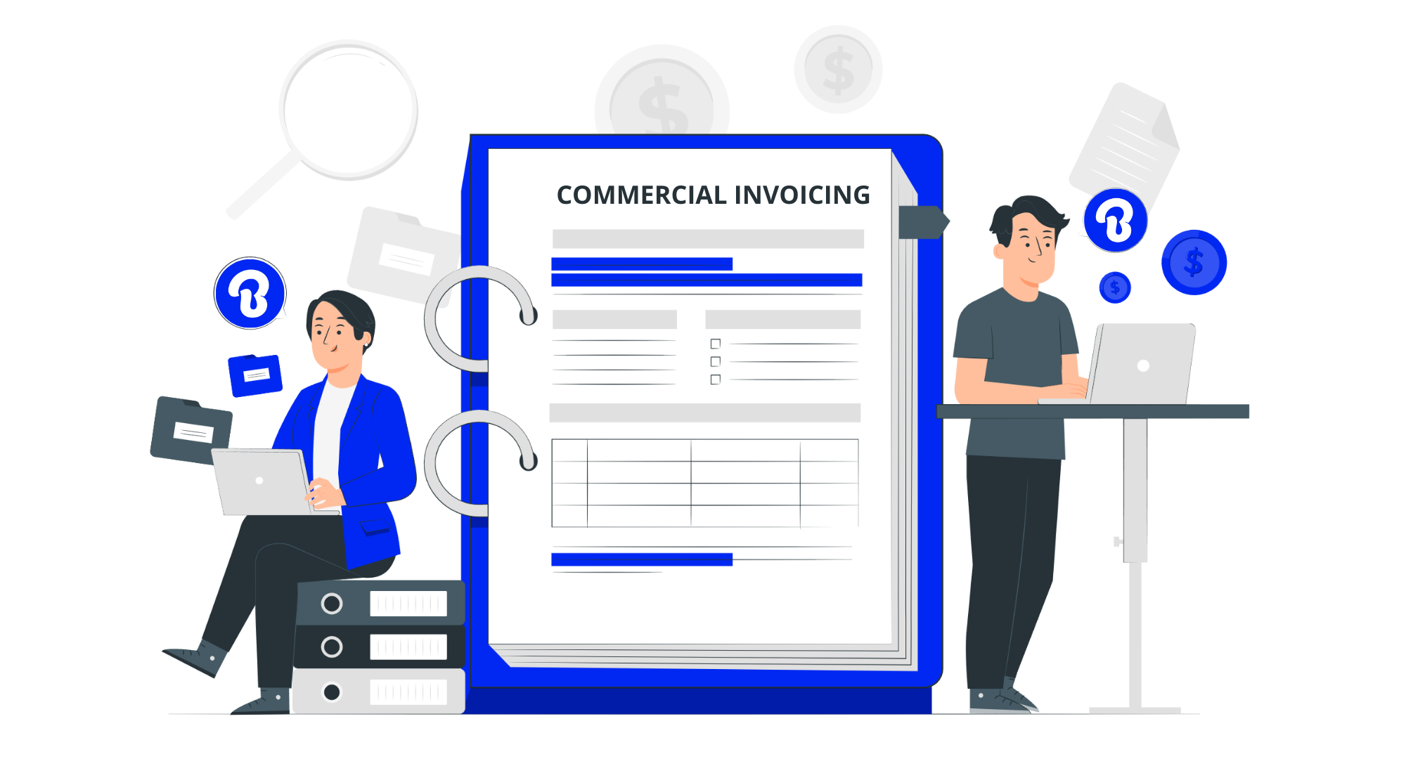 send a commercial invoice