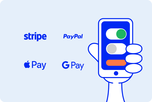 Payment options with Billdu app