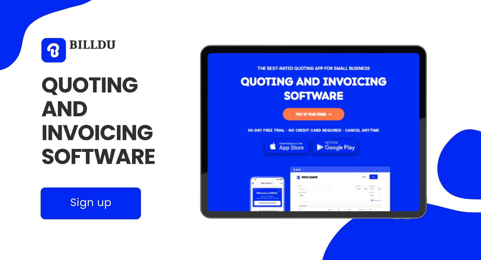 Quoting and invoicing software - Billdu